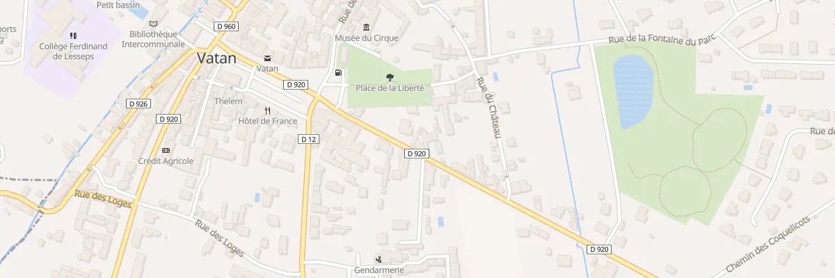Plan du 5 Rue de la République à Vatan