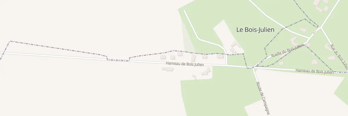 Plan du 3 Hameau Le Bois Julien à Doudeauville