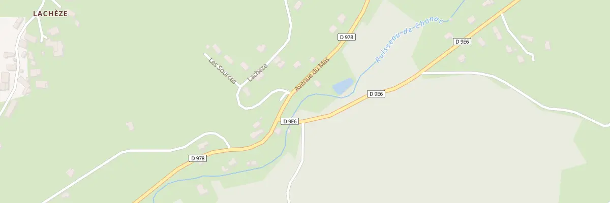 Plan du 14 L’Antimoine à Chanac-les-Mines