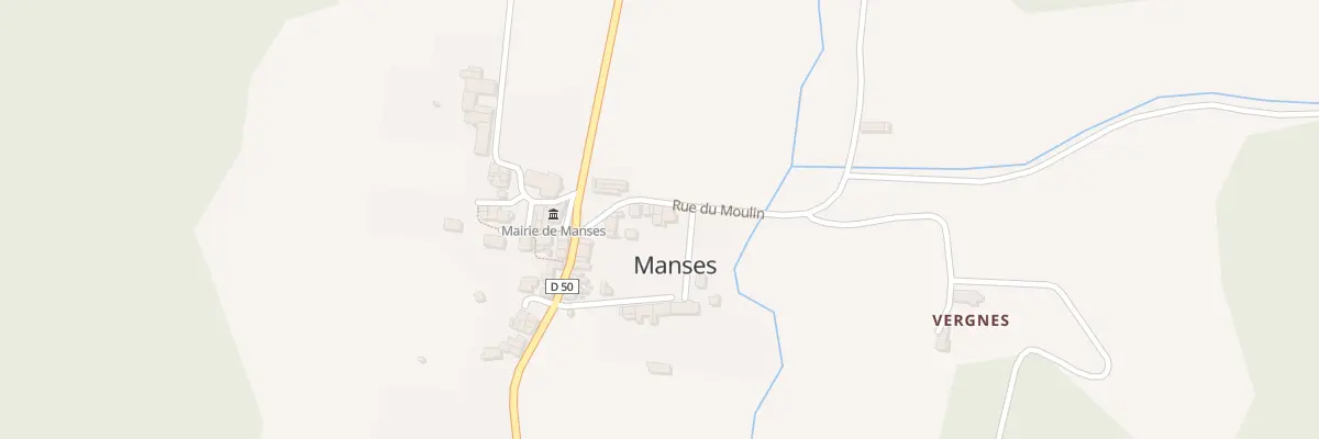 Plan du 6 Rue du Moulin à Manses