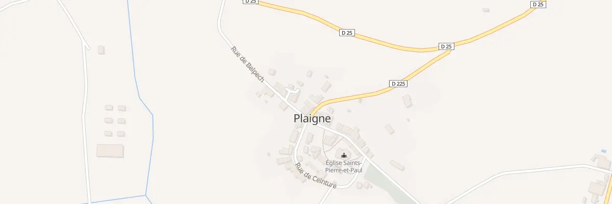 Plan du 8 Le Village à Plaigne
