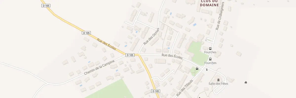 Plan du 5002 Rue des Ormes à Diors