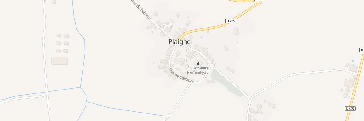 Plan du 36 Le Village à Plaigne