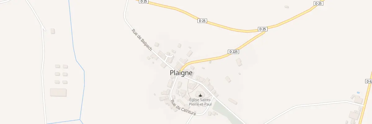 Plan du 9 Le Village à Plaigne