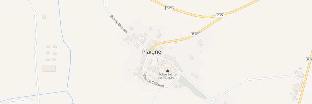 Plan du 5000 Rue Longue à Plaigne
