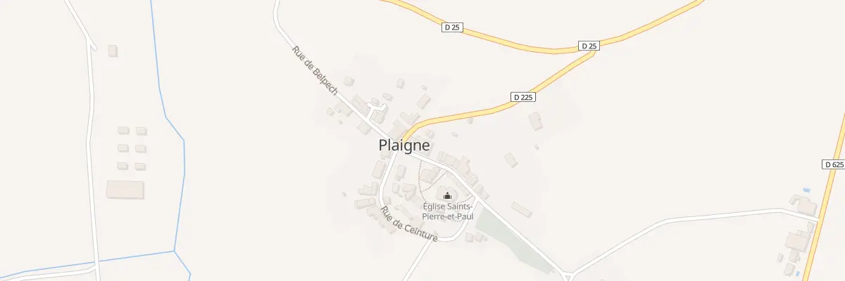 Plan du 12 Le Village à Plaigne