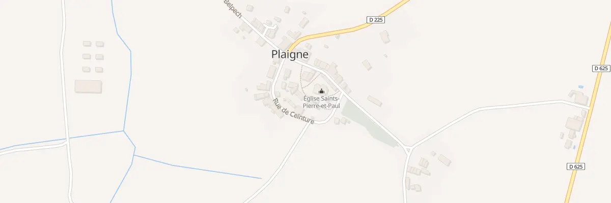 Plan du 43 Le Village à Plaigne