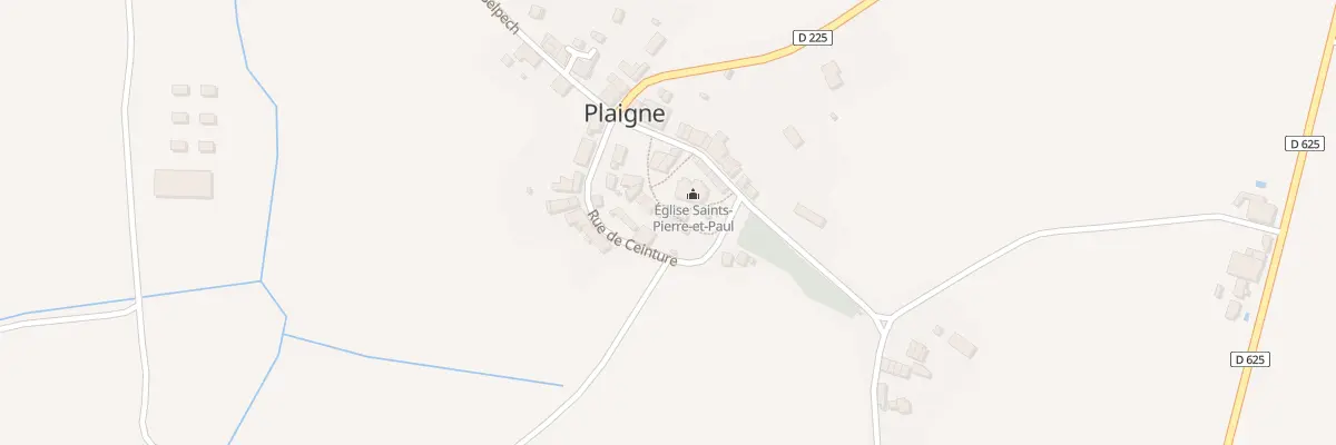 Plan du 11 Pl de l’Eglise à Plaigne