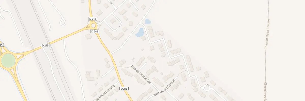 Plan du 593 Rue des Argilières à Fréthun