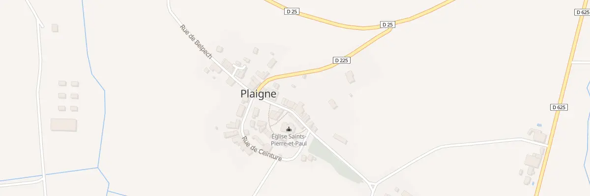 Plan du 94 Rue Longue à Plaigne