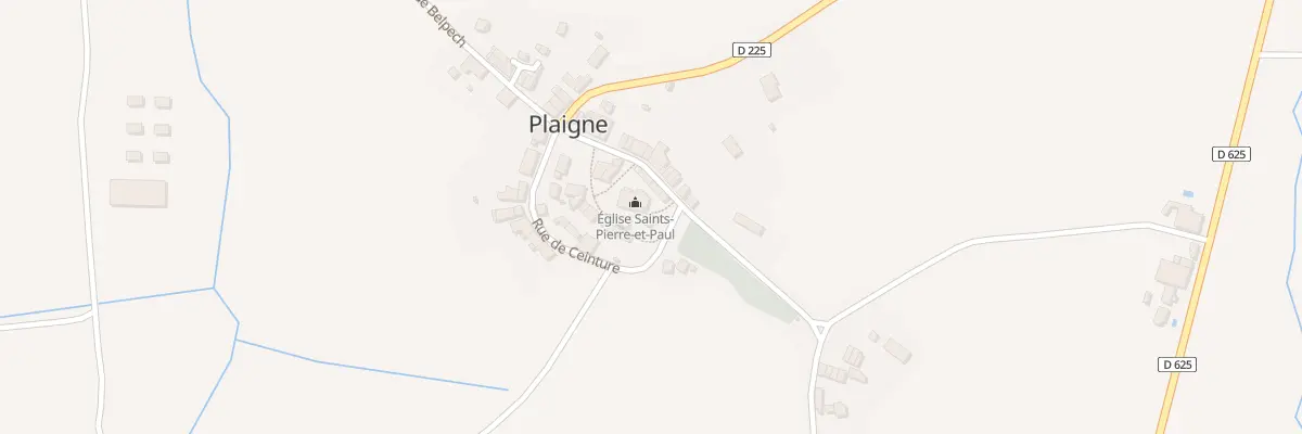 Plan du 40 Le Village à Plaigne