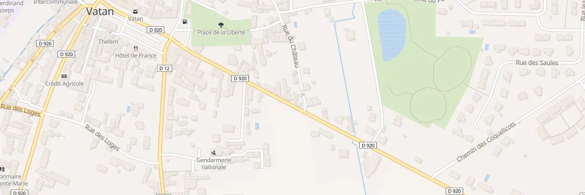Plan du 21 Rue de la République à Vatan