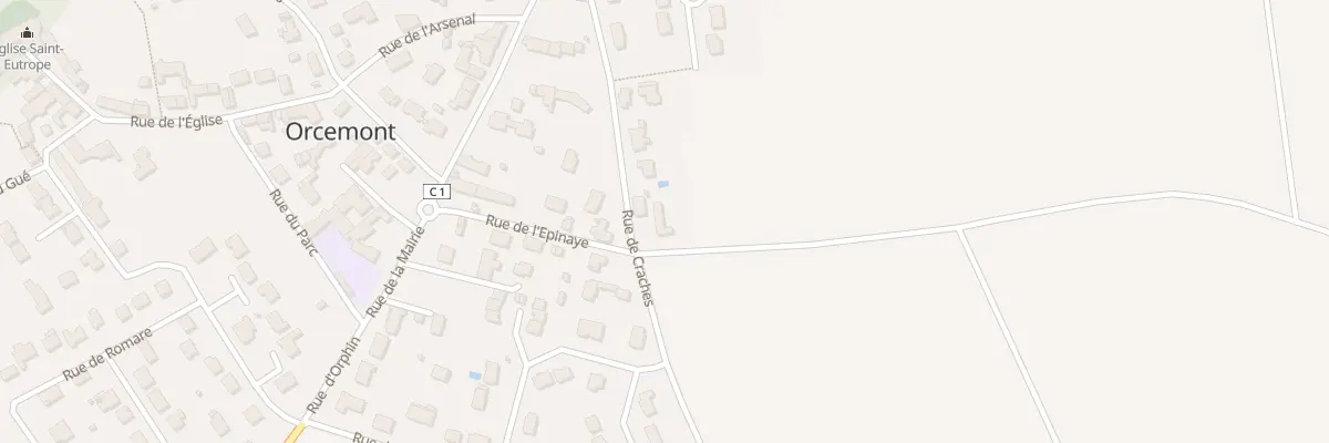 Plan du 9 Rue de l’Epinaye à Orcemont