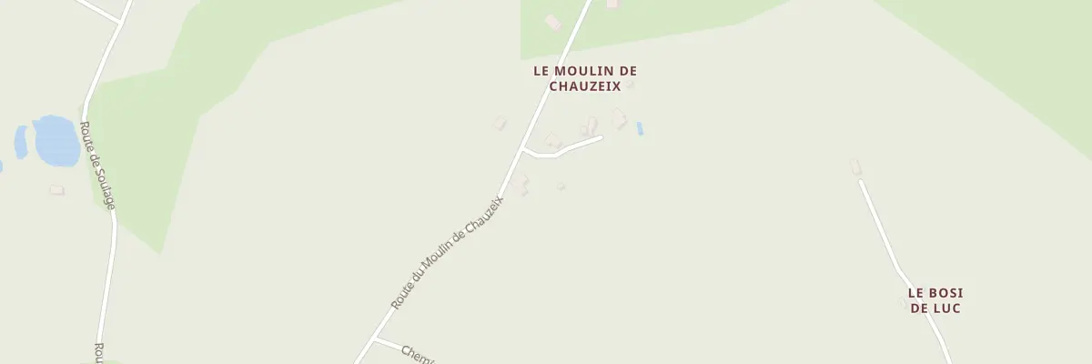 Plan du 8 Rte du Moulin de Chauzeix à Lagarde-Marc-la-Tour