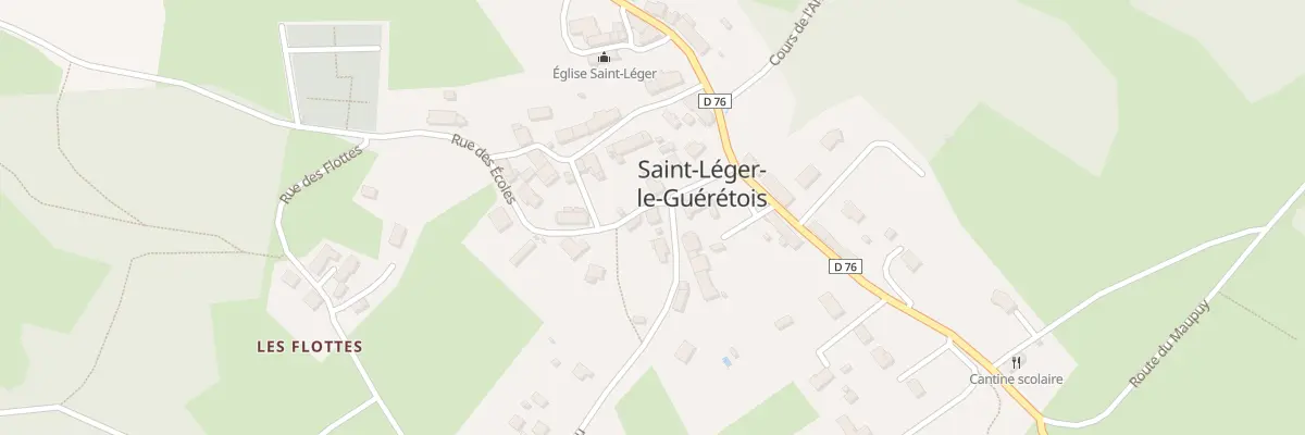 Plan du 2 Rue du Château à Saint-Léger-le-Guérétois