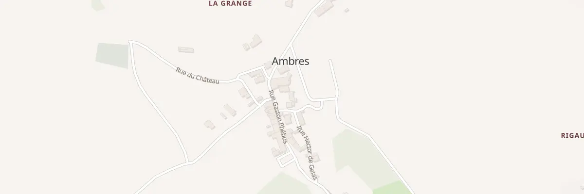Plan du 96 Rue Gaston Phebus à Ambres