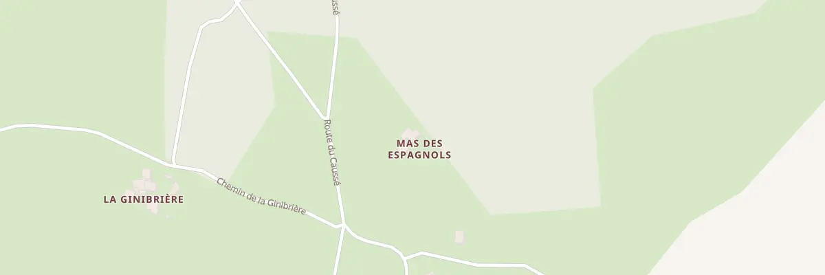 Plan du 5035 Mas des Espagnols à Saint-Beauzile