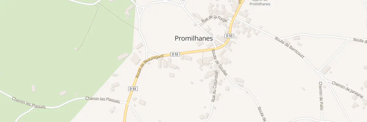 Plan du 5110 Promilhanes à Promilhanes