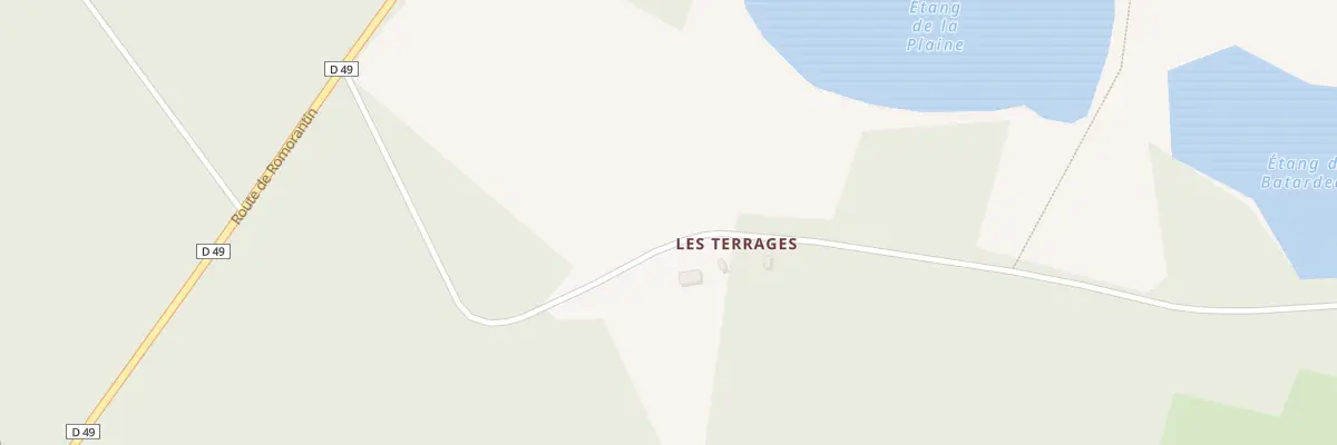 Plan du 84 Les Terrages à Loreux