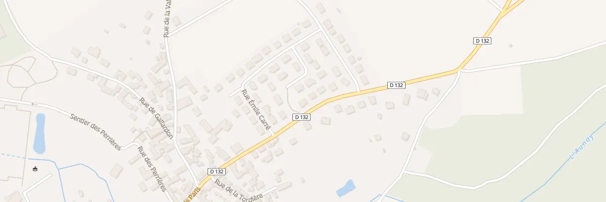Plan du 33 Rue de Paris à Aunay-sous-Auneau