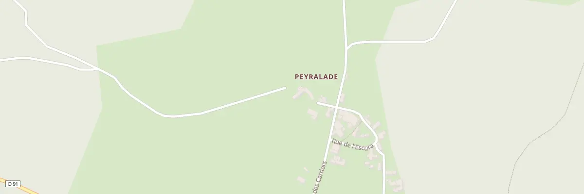 Plan du 5016 Peyralade à Roussayrolles