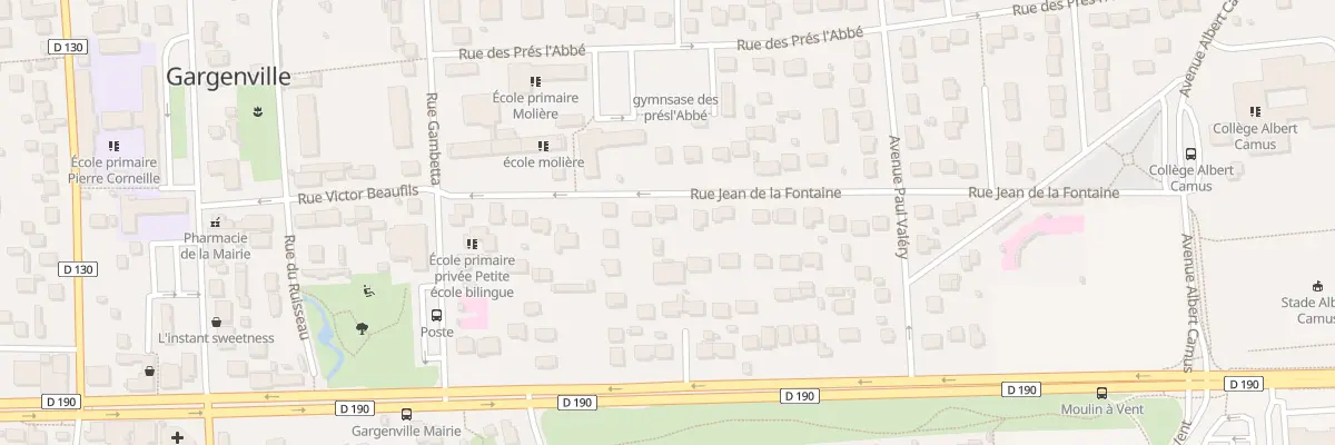 Plan du 15 Rue Jean de la Fontaine à Gargenville