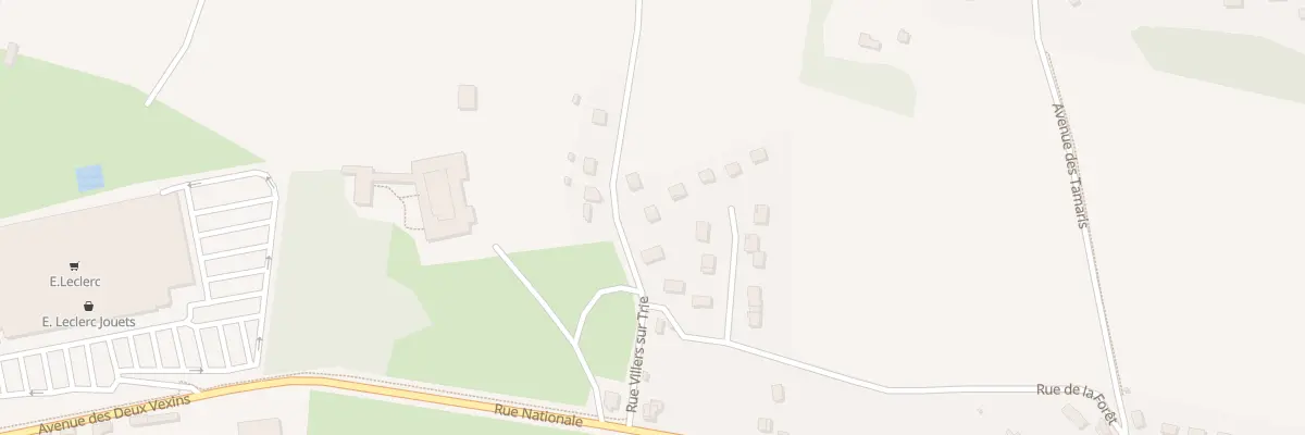 Plan de la Rue de Villers sur Trie à Trie-Château