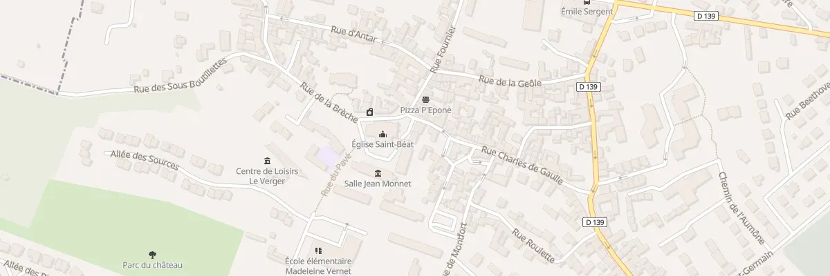 Plan du 8 Pl de l’Eglise à Épône