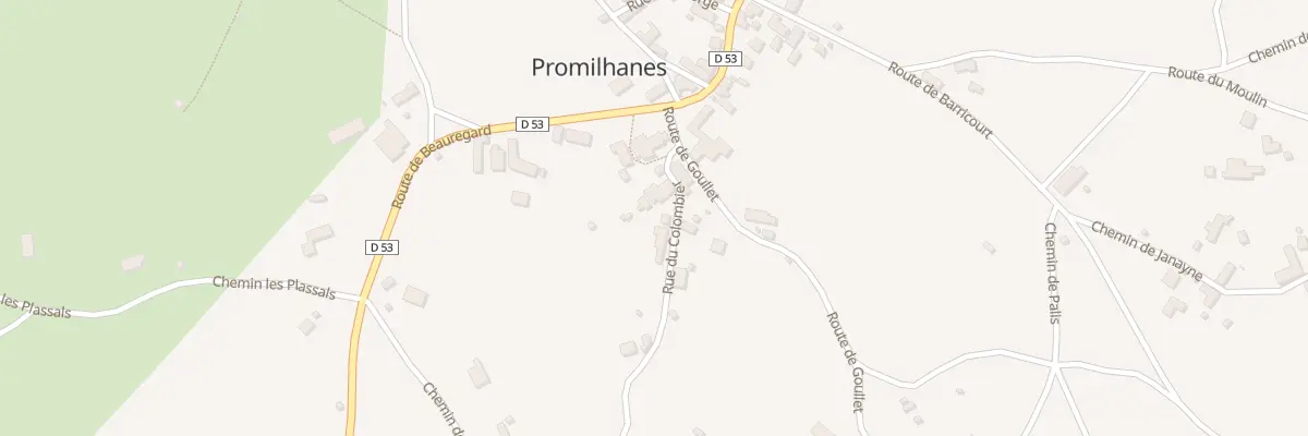 Plan du 5102 Promilhanes à Promilhanes