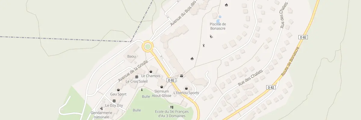 Plan du 804G Plateau de Bonascre à Ax-les-Thermes