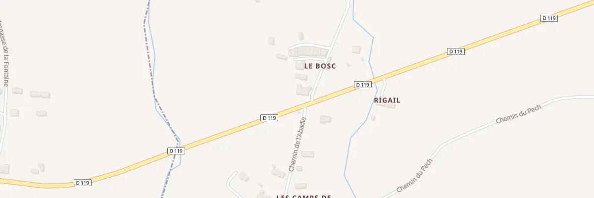 Plan du 1 Che du Bosc à Coutens
