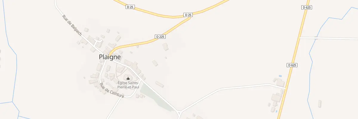 Plan du 86 Cazal Blanc à Plaigne