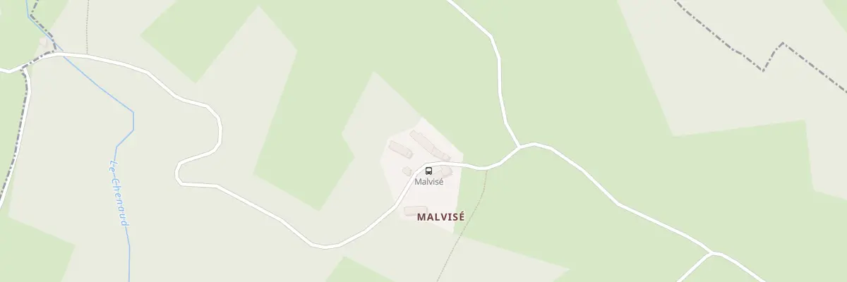 Plan du 2 Malvisé à La Chapelle-Taillefert