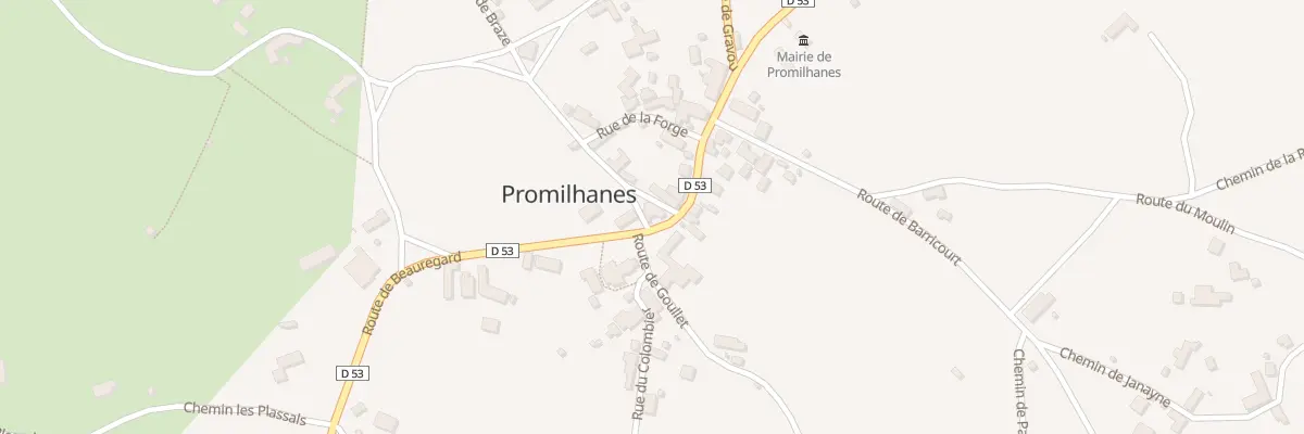 Plan du 140 Rte de Beauregard à Promilhanes