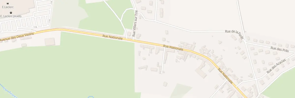 Plan du 8 Rue Nationale à Trie-Château