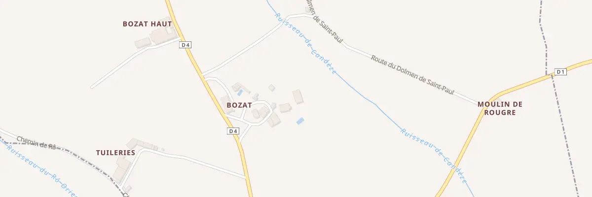 Plan du 100 Che du Hameau de Bozat à Sainte-Cécile-du-Cayrou