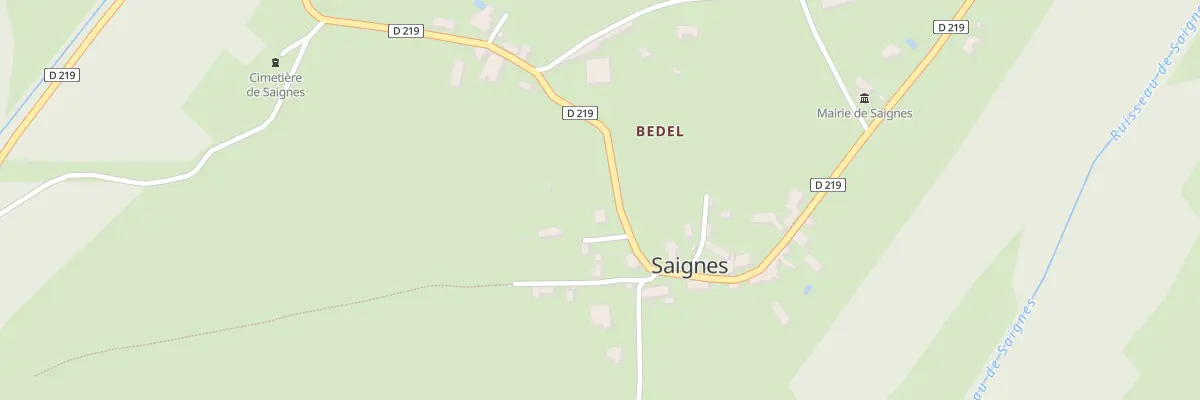 Plan du 5060F Le Bourg à Saignes