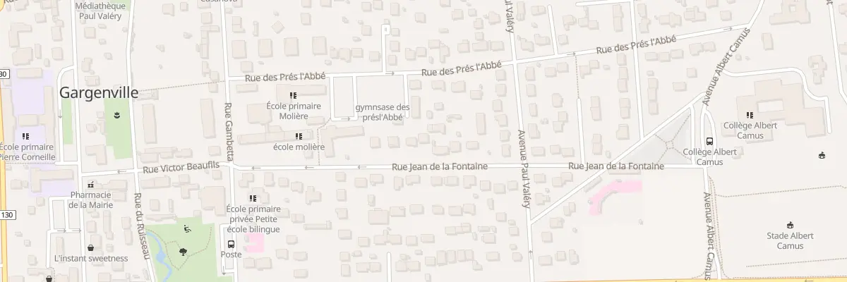 Plan du 12 Rue Jean de la Fontaine à Gargenville