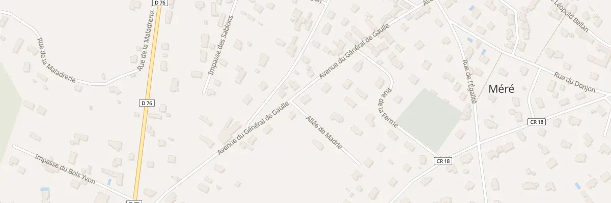 Plan du 25B Rue du General de Gaulle à Méré