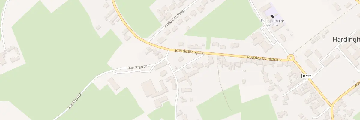 Plan du 32 Rue des Maréchaux à Hardinghen