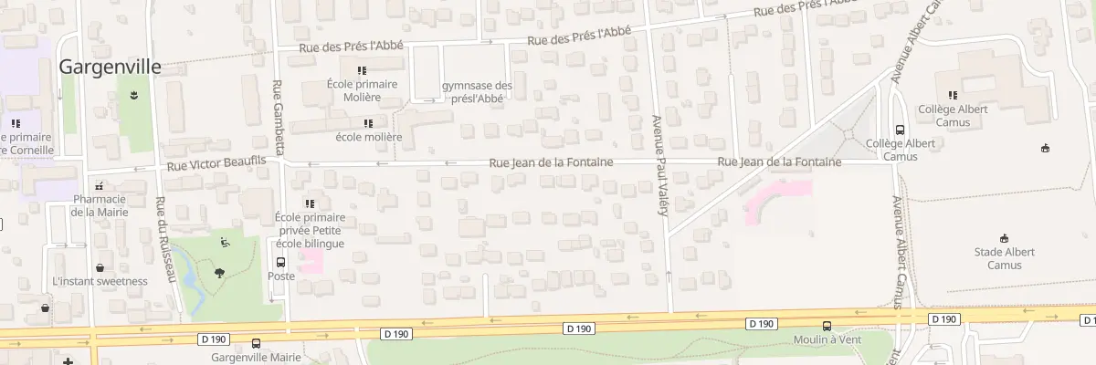 Plan du 9 Rue Jean de la Fontaine à Gargenville