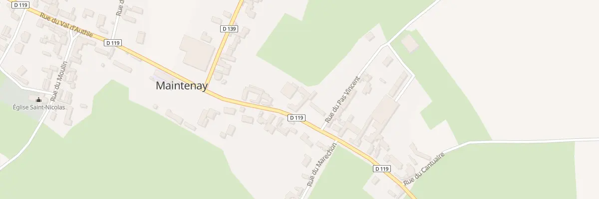 Plan du 81 Rue du Val d’Authie à Maintenay