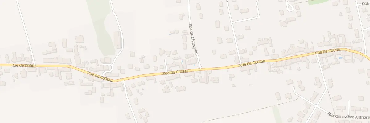 Plan du 92 Rue de Coûtes à Ingré