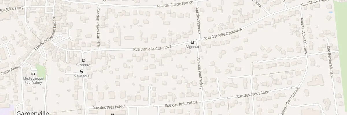 Plan du 45 Rue Daniele Casanova à Gargenville
