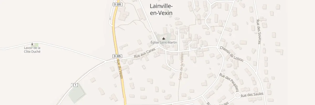 Plan du 16 Rue aux Canes à Lainville-en-Vexin