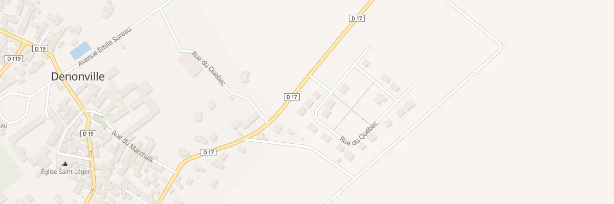 Plan du 4 Rue du Quebec à Denonville