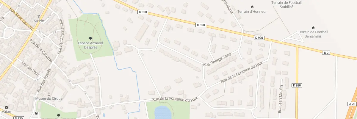 Plan du 18 Rue George Sand à Vatan