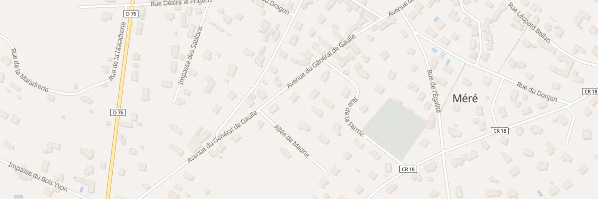 Plan du 25 Rue du General de Gaulle à Méré