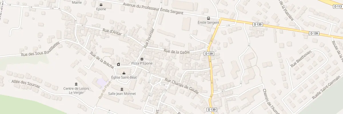 Plan du 21 Rue de la Geôle à Épône