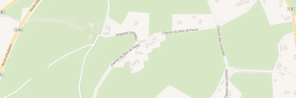 Plan du 5627F Mas de Faure à Grèzes